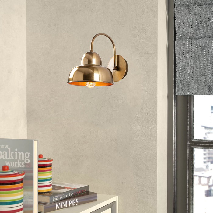 Opviq Aplique de Pared Escandinavo Dorado Opviq Aplique de Pared Escandinavo Dorado